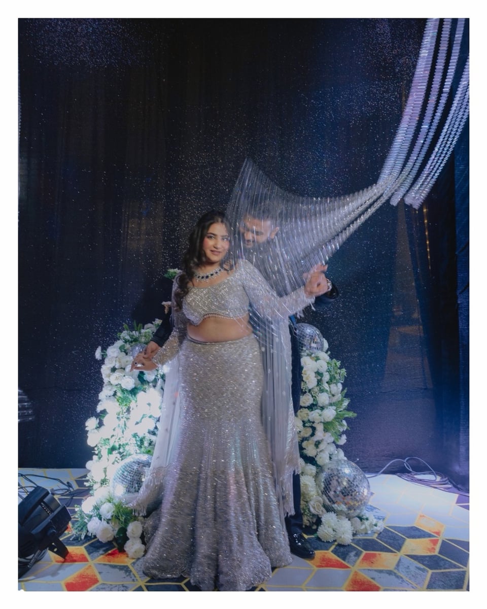 Dynamic sangeet night backdrop in Surat (Sangeet Setup 14)